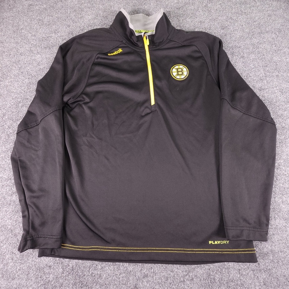 CCM/Reebok Center Ice Collection Officially Licensed Boston Bruins‎ 1/2 Zip Med